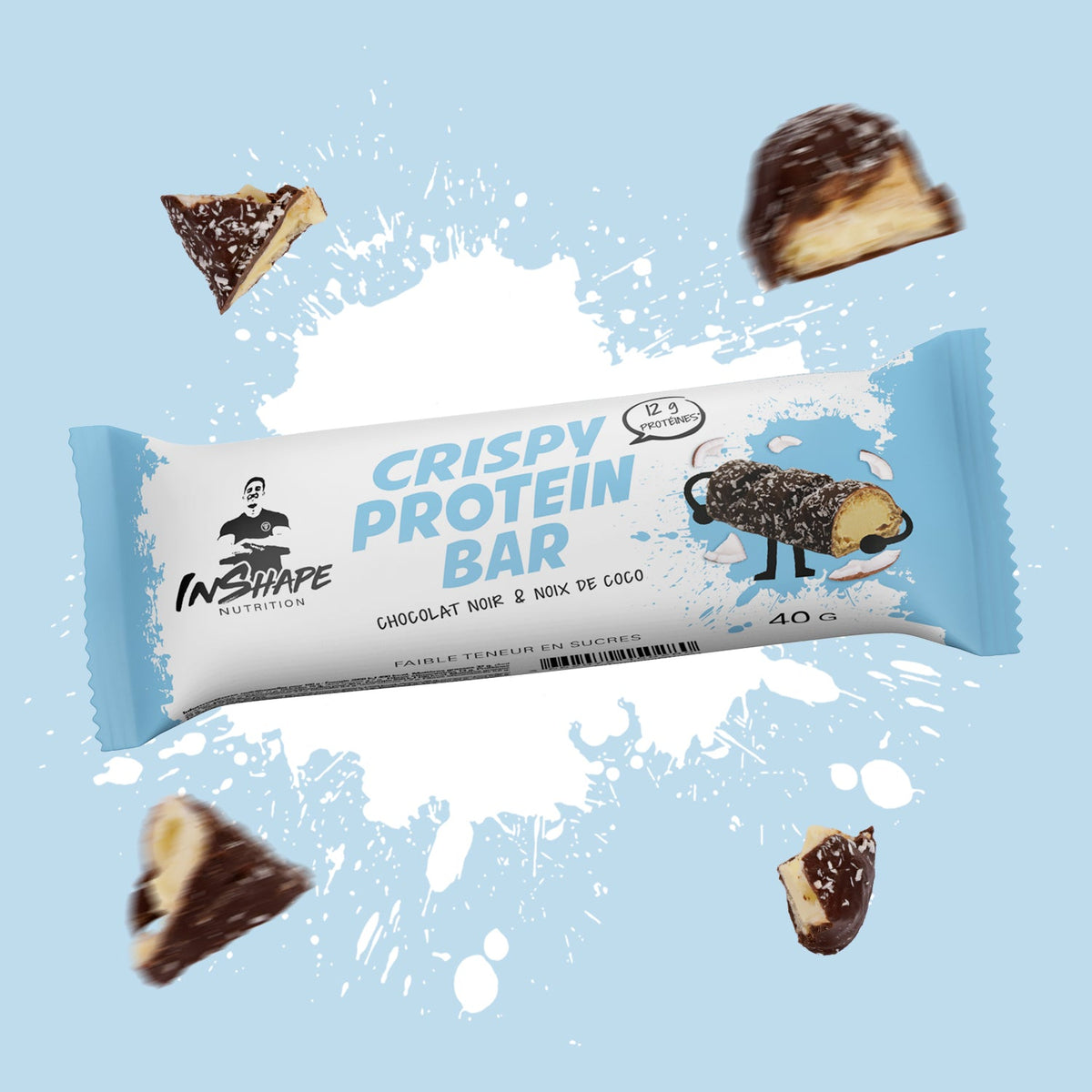 Crispy Protein Bar 40 g — lots et boîtes