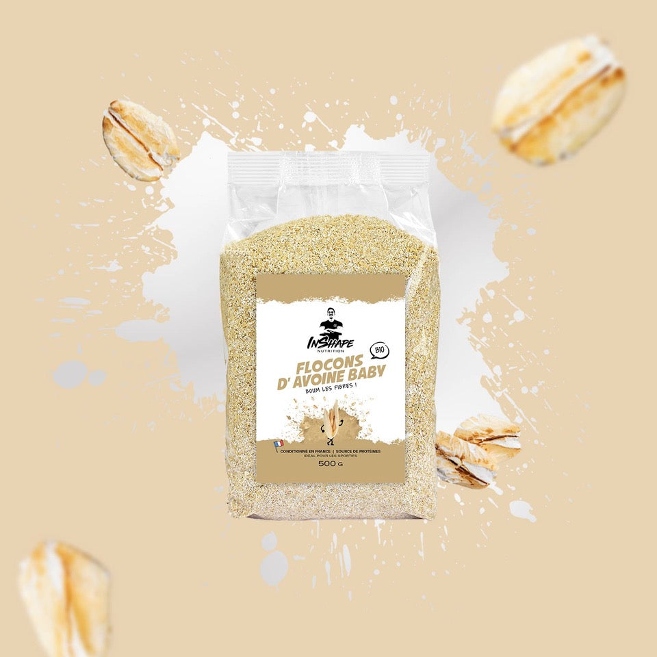 Flocons d’avoine baby biologiques — lot de 4 sachets de 500 g